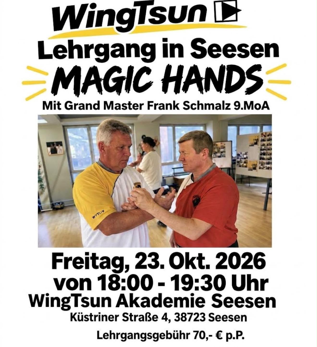 WingTsung Lehrgang 23.10.2026